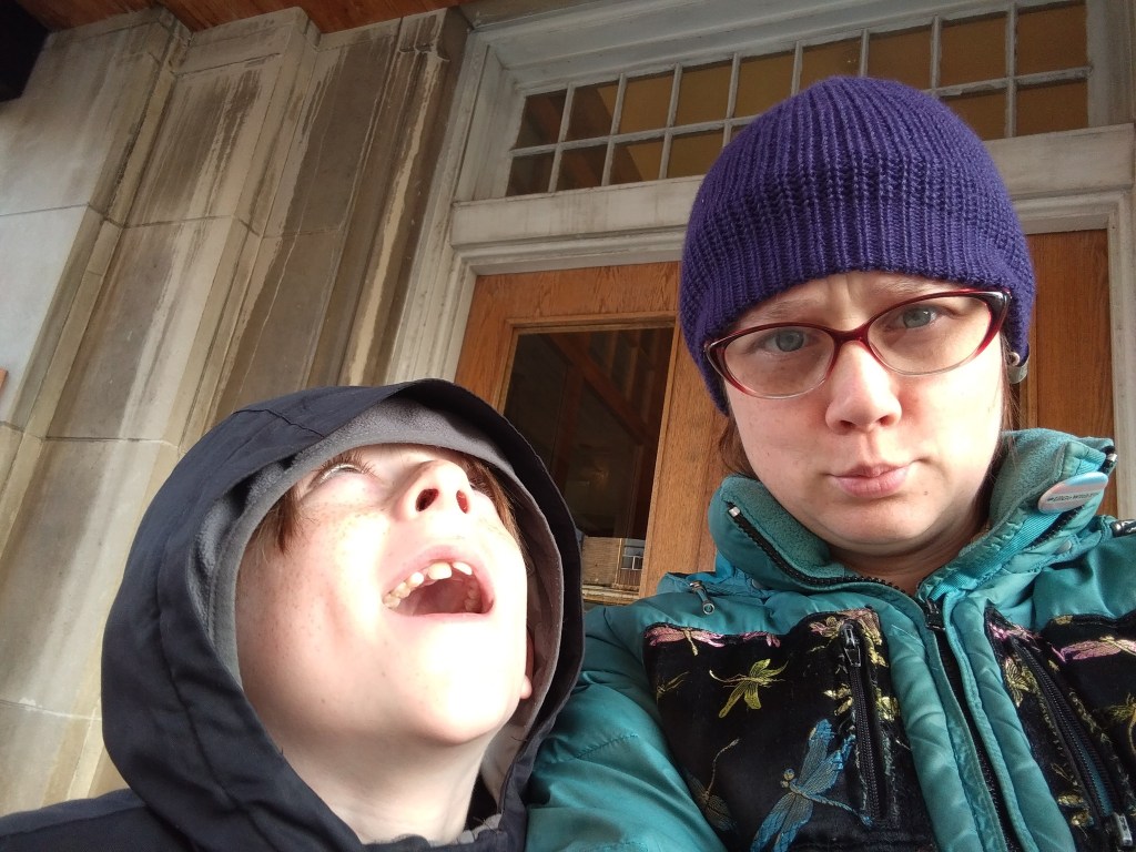 Rachel Jacobs and son Joshua